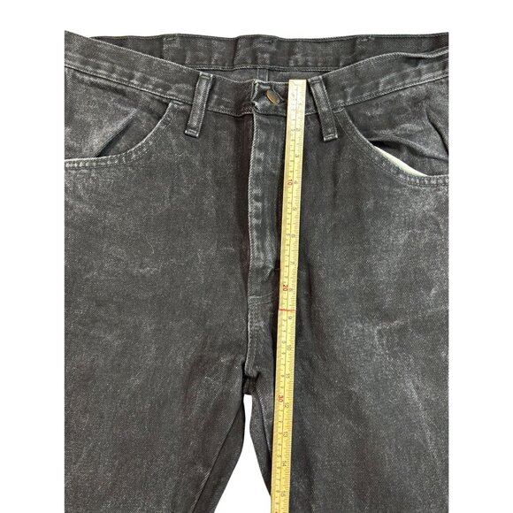 Rustler Mens Black Denim Jeans 34x30 Straight Leg 100% Cotton Made In Nicaragua - Picture 10 of 10